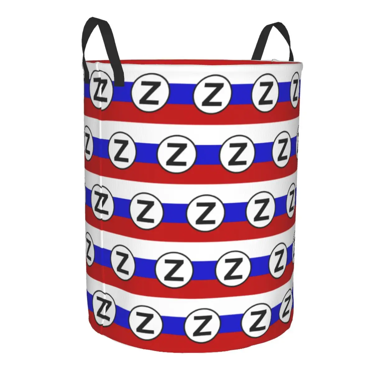 Russian Flag With Letter Z Laundry Basket Foldable Large Clothes Storage Bin Baby Hamper