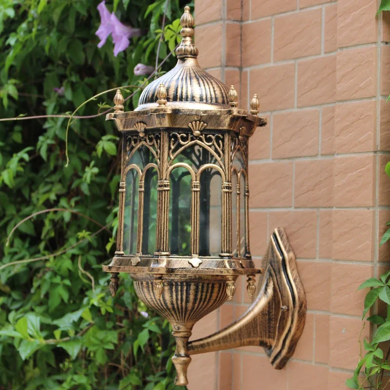 

American waterproof retro outdoor wall lamp outdoor garden doorbalcony corridor villa country wall l