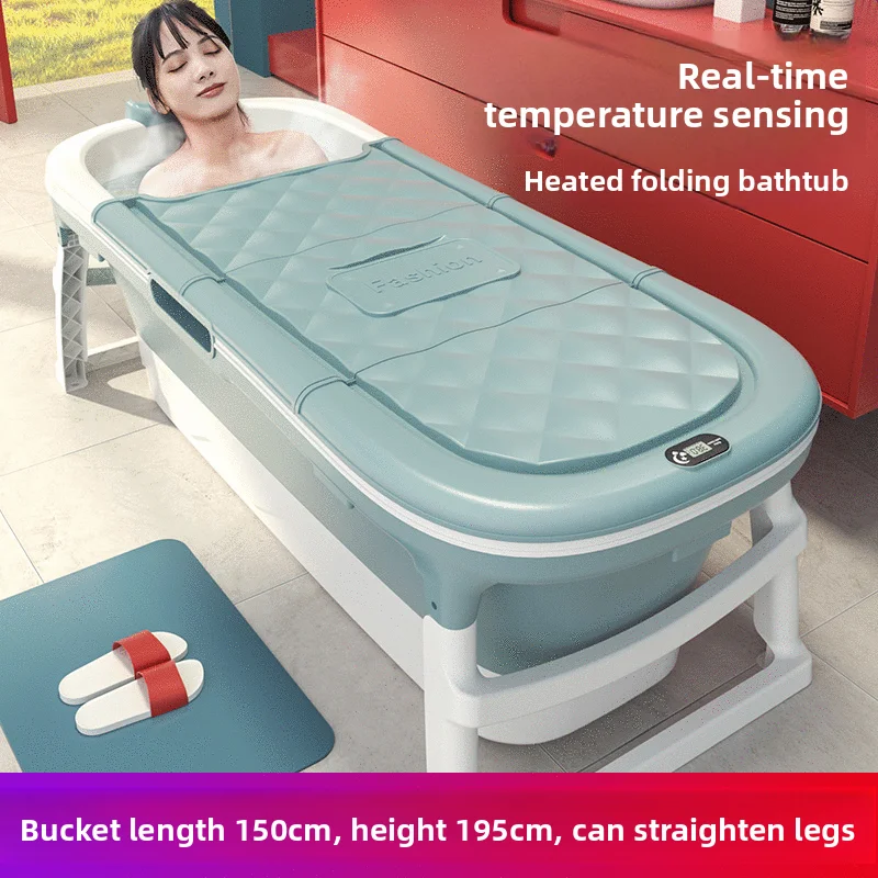 Large Long Folding Adult Bath Tub Thickened Infant Swimming Tub Baby Bath Tub Foldable Bath Tub Double Bathtub Portable Bathtub