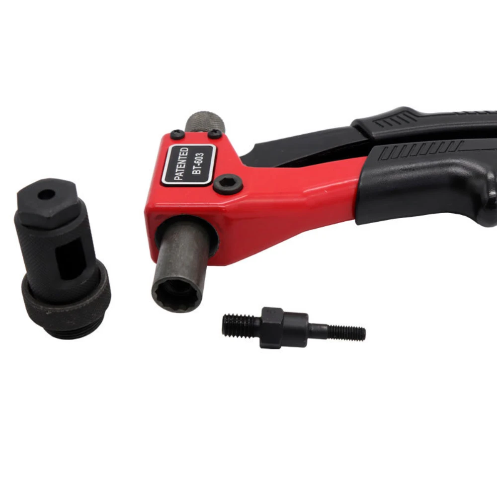 SUBAO BT-603 คู่มือRivet Gun 100pcsถั่วRivet Nutการตั้งค่าเครื่องมือคู่มือRiveterพร้อมArbor M3/M4/M5/M6