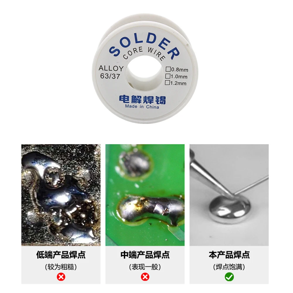 20/30/50/100G Tin Wire Soldering Welding Wires with Flux Melt Rosin Core Solder Roll No-clean Electrical 0.8mm Repair Solder view 5