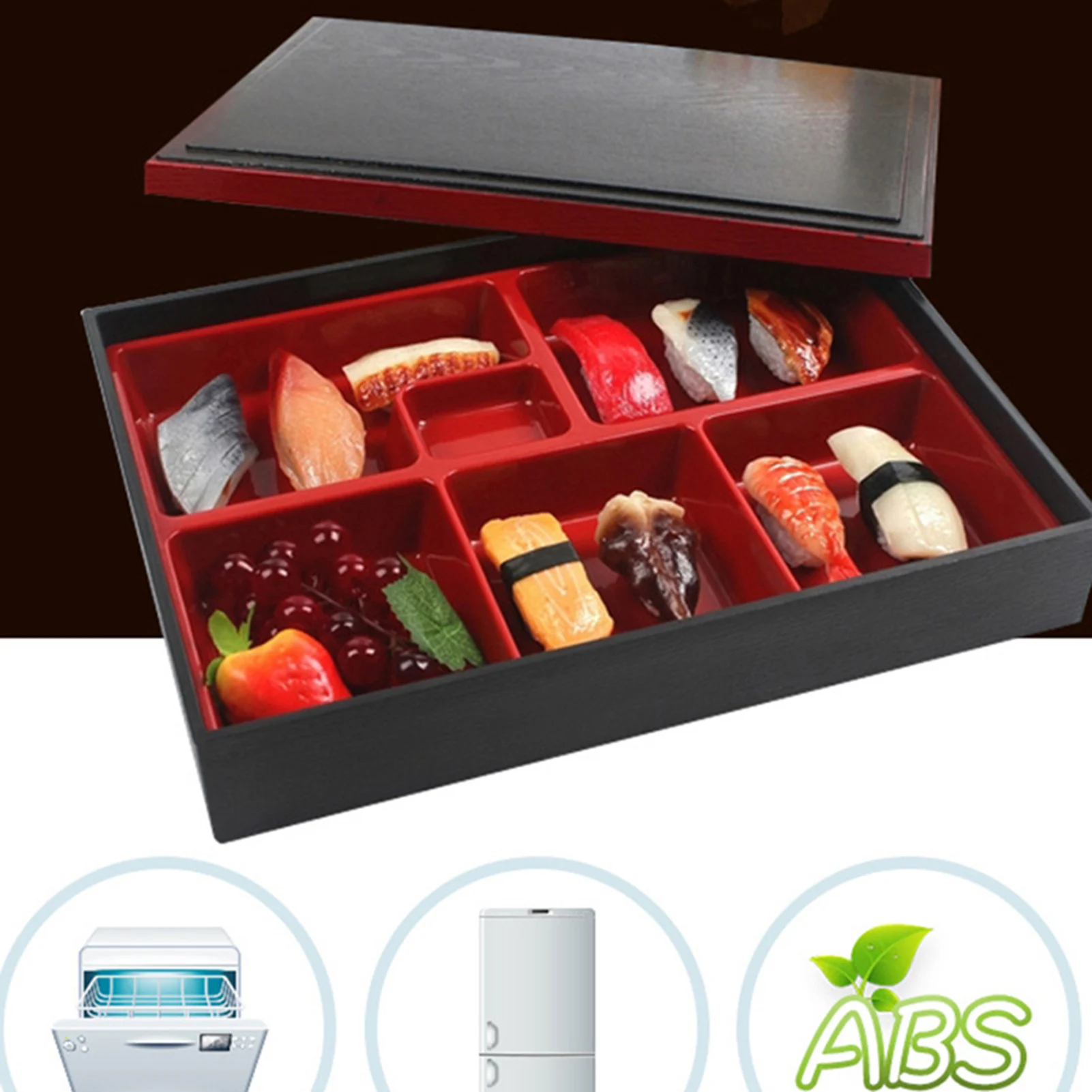 صندوق غداء متنقل متعدد الحجرات ، تخييم ، نزهة ، سفر بالسيارة ، إكسسوارات نزهة #3