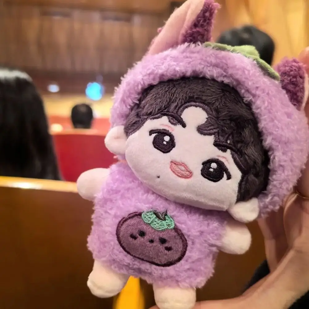 الملابس الفاكهة سلسلة 10 سنتيمتر ملابس دمى القطن بذلة دعوى ملابس دمى الزي العنب دمية جميلة فستان مجموعة 10 سنتيمتر دمية القطن #3