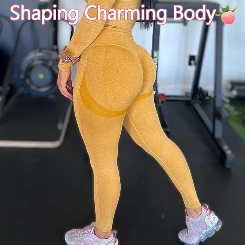 Youpin Butt Lifting Leggings For Fitness High Waisted Gym Workout Pants Push Up Scrunch Seamless Yoga Pants Tights Sport Women