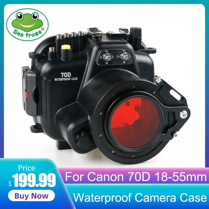 

For Canon 70D 18-55mm Digital Camera Diving Case Underwater Waterproof Housing Case Transparent Waterproof Cover