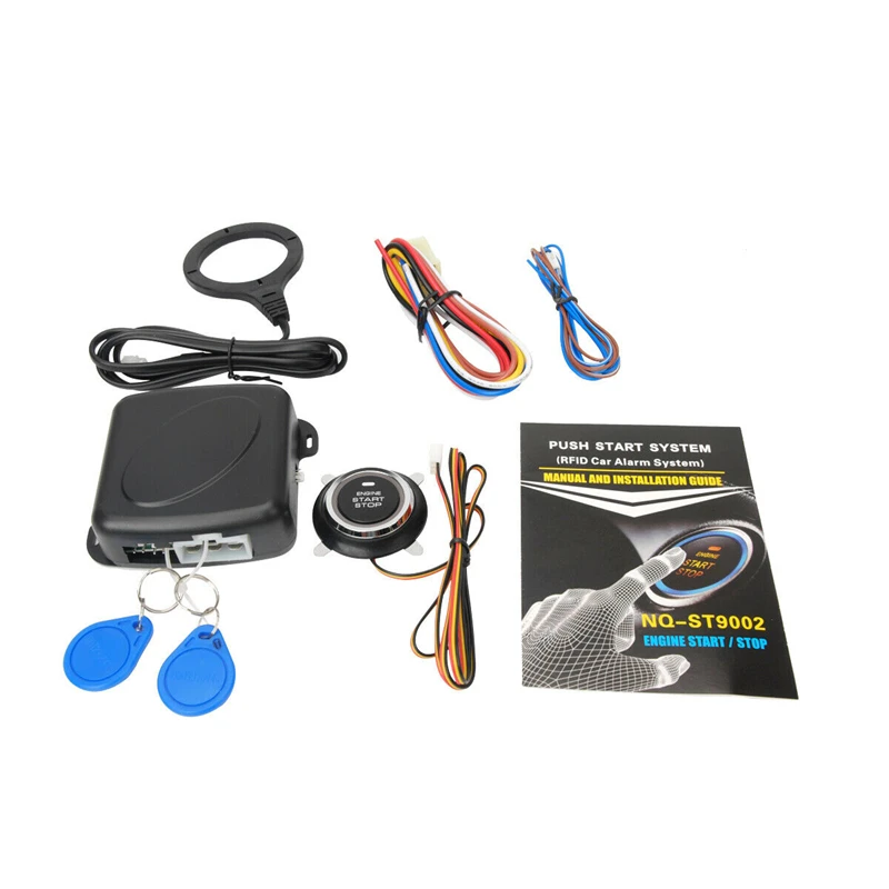 Auto Contactschakelaar 12V Rfid Motor Start Drukknop Keyless Smart Entry Kit Intelligente One-Key Startsysteem Accessoires