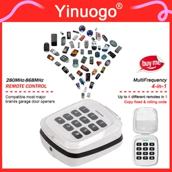 MultiFrequency Wireless Keypad Garage Door Remote Control Duplicator For 433.92MHz 868MHz Lock Access Control Wireless Keyboard