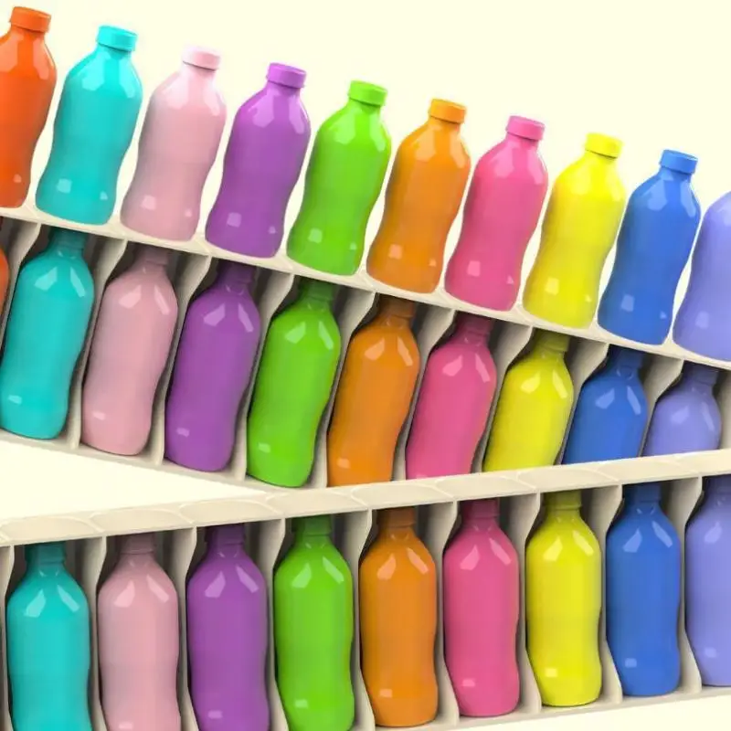 1 Juego de rompecabezas de entrenamiento de memoria, juguete colorido de clasificación para niños, juego de adivinar la botella, juguetes de interacción entre padres e hijos