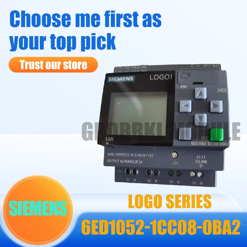 

Brand New original SIEMENS 6ED1052-1CC08-0BA2 6ED1 052-1CC08-0BA2 LOGO! 24CE Logic Module