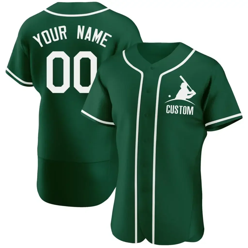 Maillot de Baseball Personnalisé de Haute Qualité, Imprimé de Votre Nom/Numéro, Chemises Respirantes à Col en V pour Homme/Dame/Enfant, Tout Document, Grande Taille