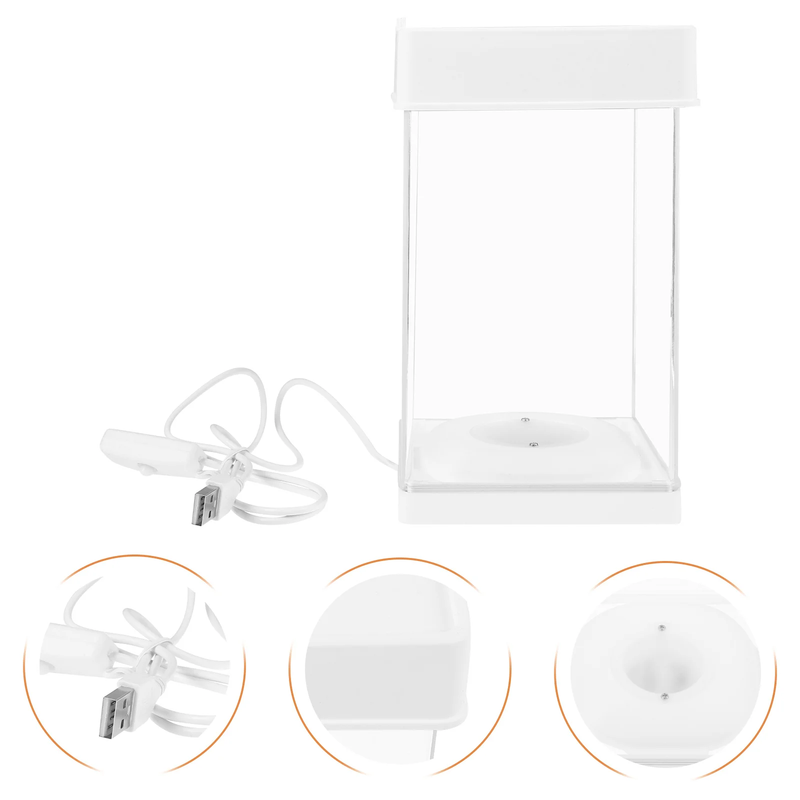 

Plastic Clear Aquarium Small Desktop Fish Tank with Light for Home Decor Aquarium Fish Tank Plastic Goldfish Bowl