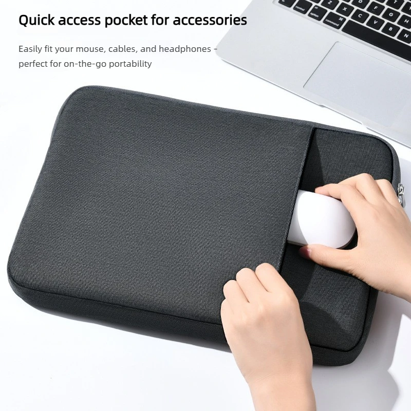 360 °   Pluszowa torba na laptopa z ochroną Airbag, pokrowiec na Macbook Air 12-17.3 cala, torba na tablet, etui na laptopa Lenovo Asus HP Dell — zdjęcie produktu 4
