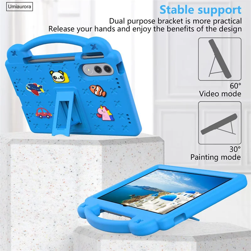 

For Lenovo Xiaoxin Pad Pro GT 11.1 inch 2025 TB710FU Kids Shockproof EVA Tablet Case Portable Cartoon Handle Stand Cover Funda