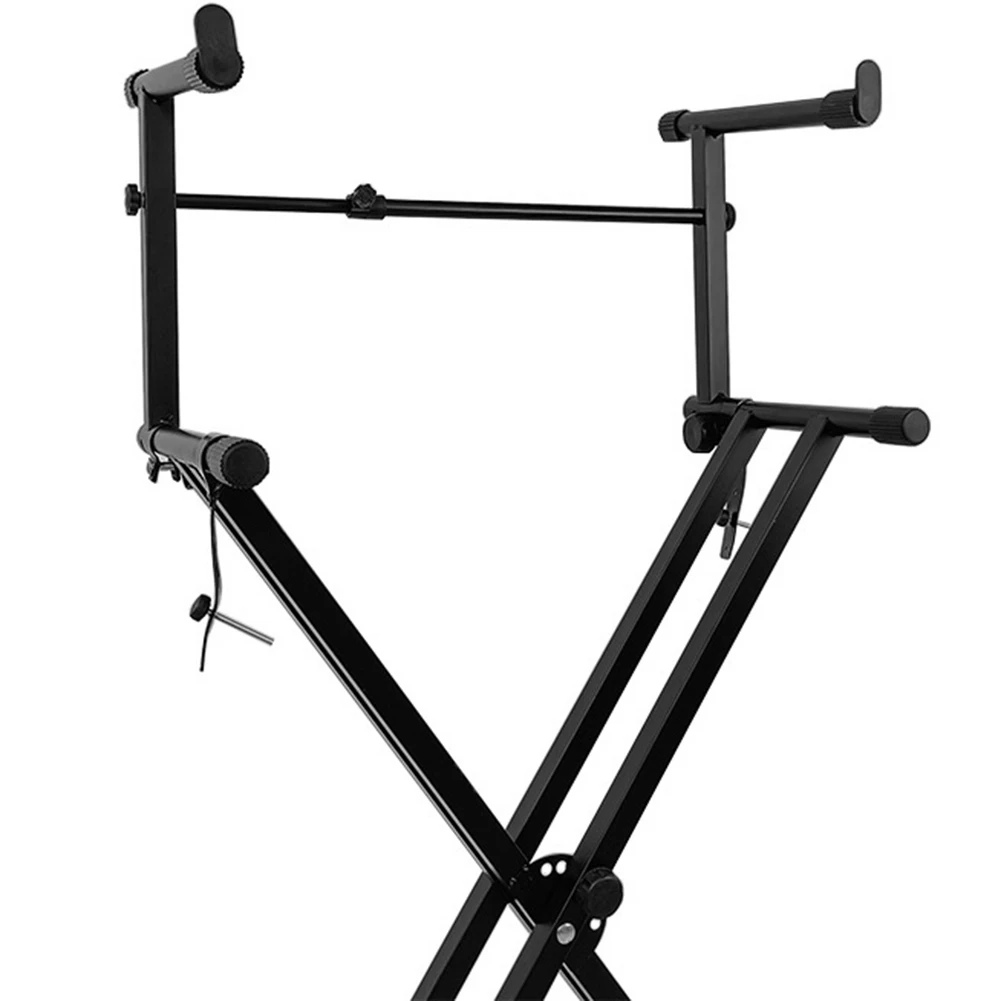 

A66Z Adjusted Electronic Piano Second Tiers Stand Piano Keyboard Stand Electric Piano Holder Adjustable Stable Keyboard Rack