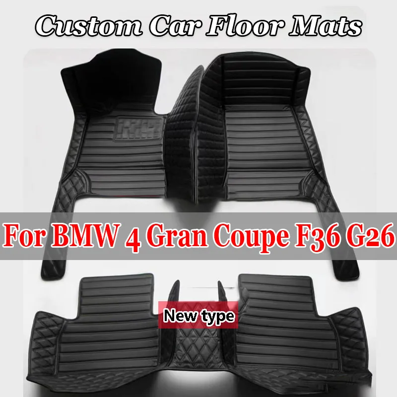 

Custom Car Floor Mats For BMW 4 Gran Coupe F36 G26 2014-2023 Years 4Doors Auto Carpets Foot Coche Accessories