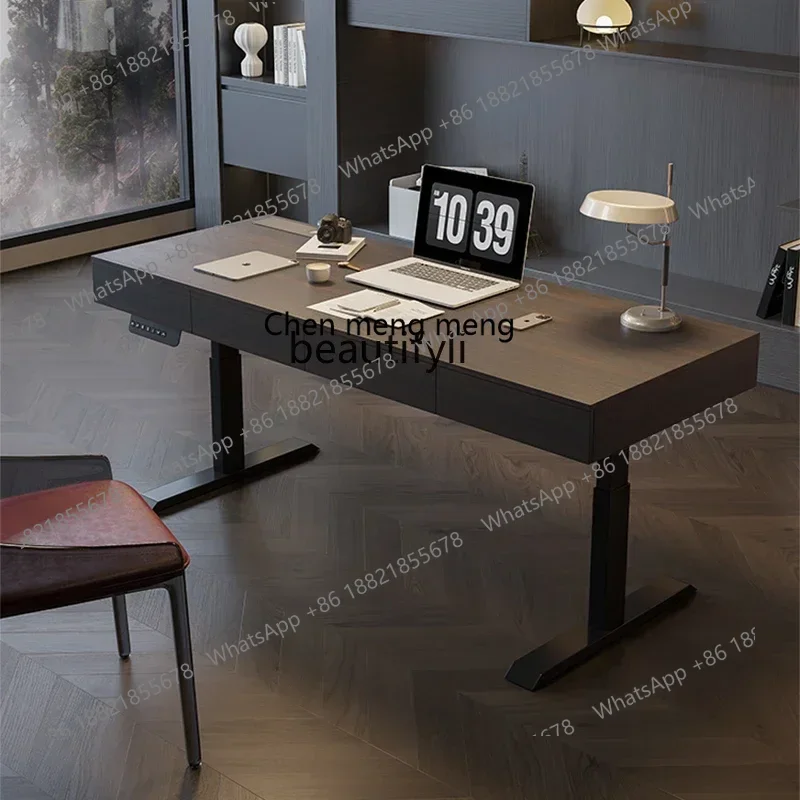 G153 S Electric Lifting Smart Computer Desk Solid Wood Light Luxury Desk Home Learning Desk Workbench