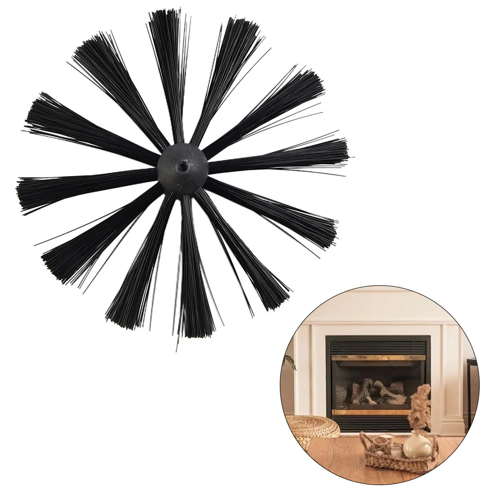 100/150 มม.ไนลอน Chimney หัวแปรงเครื่องเป่า Vent แปรงทําความสะอาด M8 สําหรับทําความสะอาดเครื่องเป่าท่อ Chimney ท่อเครื่องมือในครัวเรือน