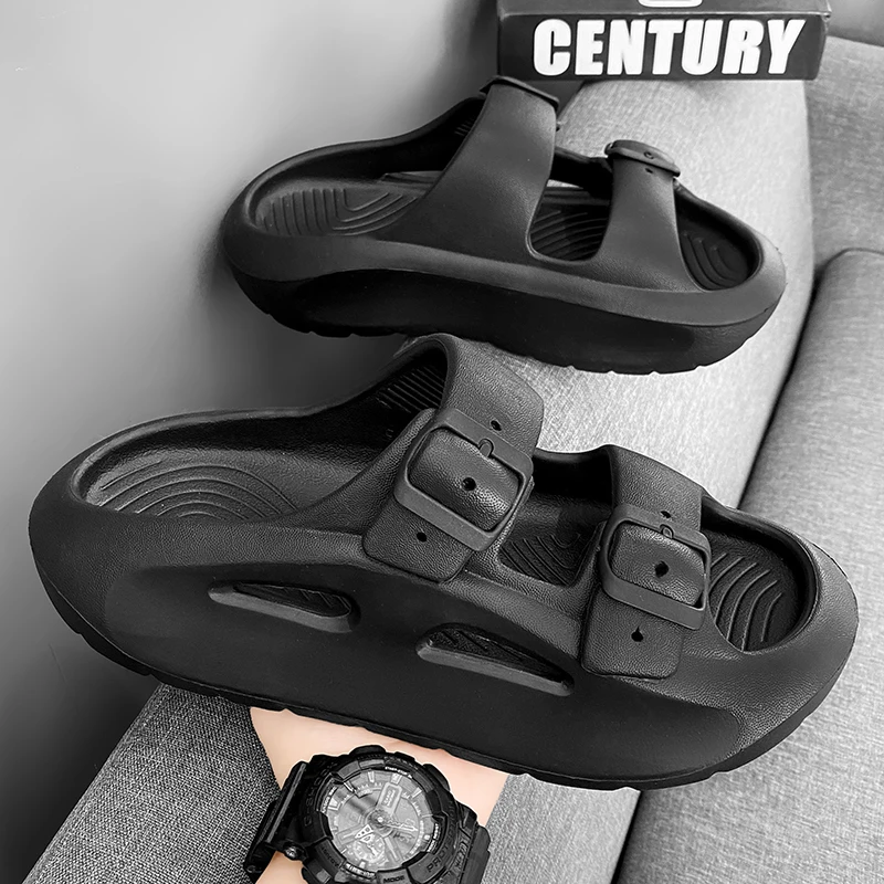 

Slippers for Men and Women, Summer New Couple Sandals, Breathable, Lightweight, One-Line Beach Sandals