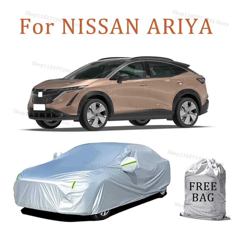 

﻿ For NISSAN ARIYA Car Cover Car Waterproof All Weather Automobiles Full Exterior Covers - Sun-proof Outdoor Anti scratch