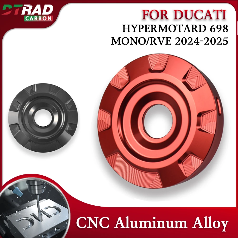 

New Motorcycle CNC Aluminum Alloy Quick Open Fuel Tank Cap For DUCATI HYPERMOTARD 698/RVE 2024 2025 Modification Accessories
