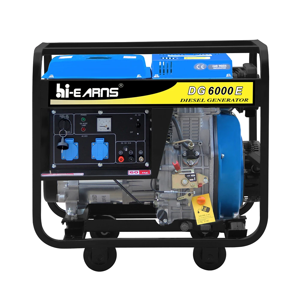 5KW open type portable die·sel genset prices DG6000E