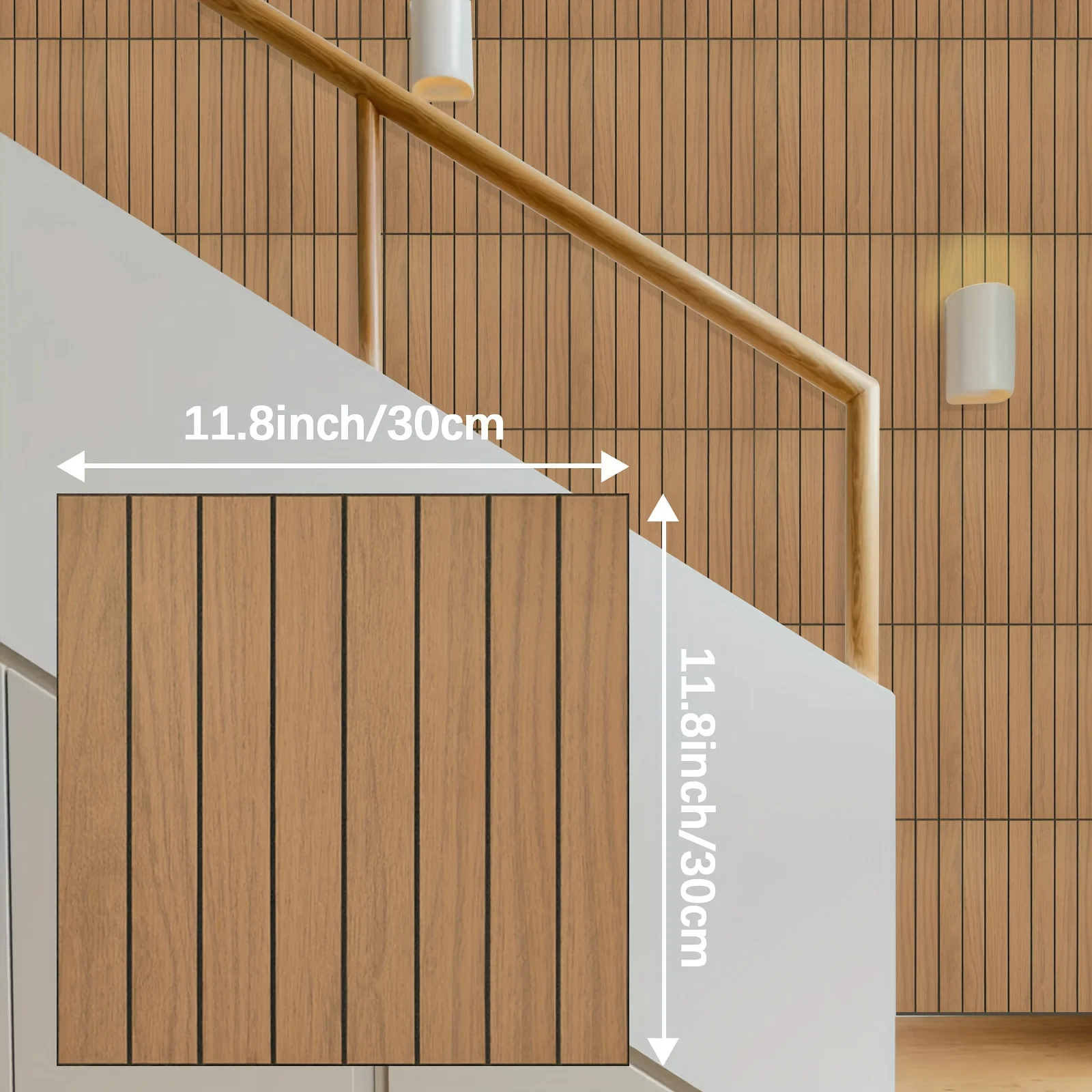 10PCS Wood Grain Wall Panels, - Woodworking Zone recension och pris