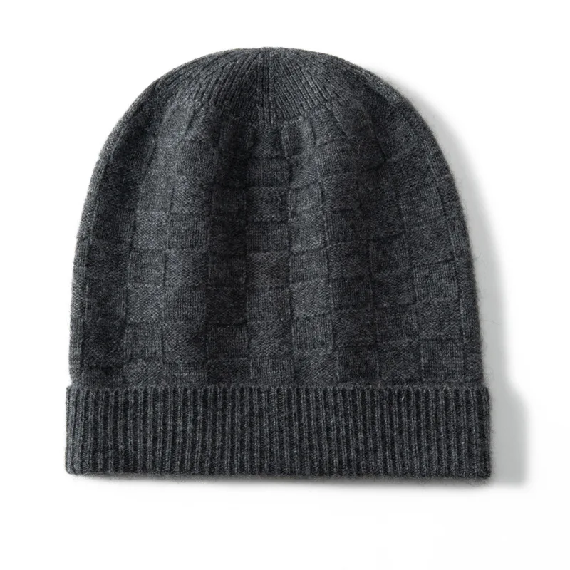 秋冬ファッションカシミア帽子メンズレディースピュアカシミアニット帽子暖かい帽子スタック帽子コールドハットシャポー4m842