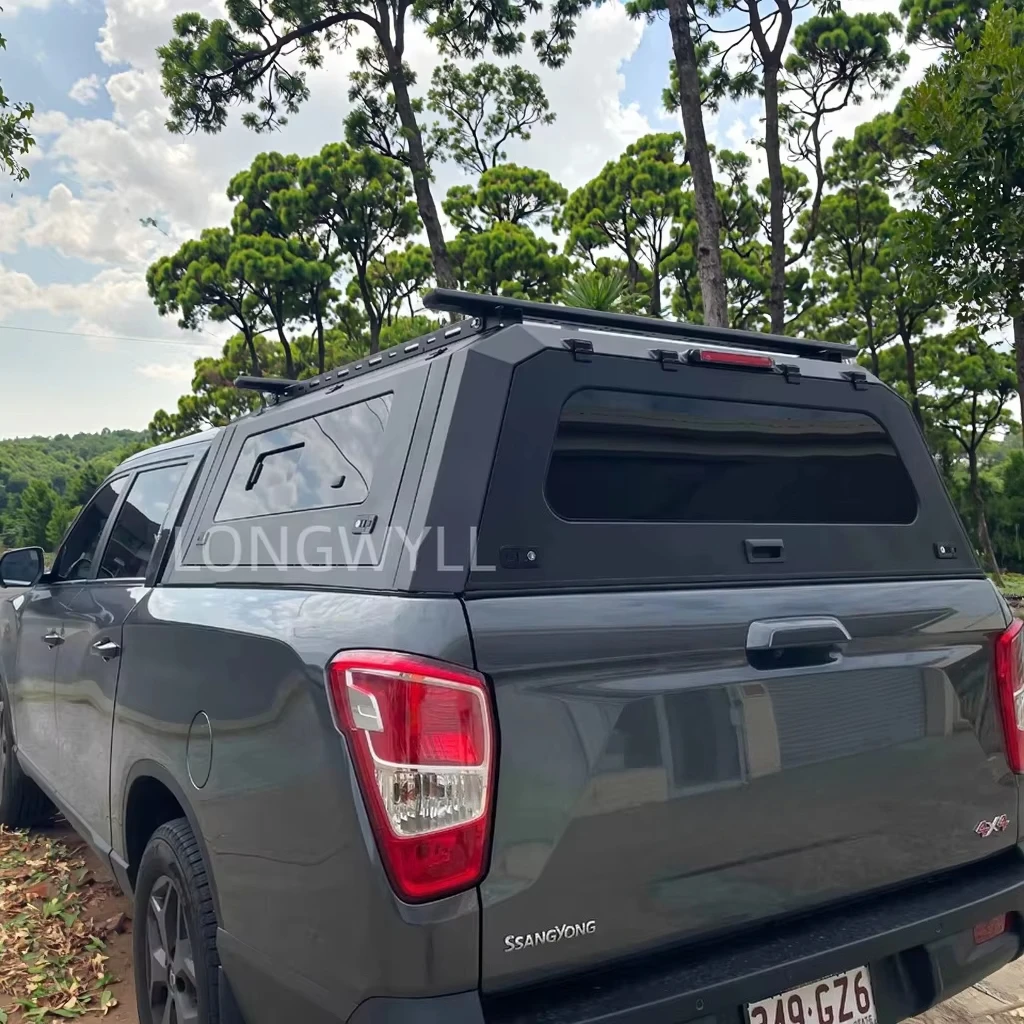 

Waterproof Hard Top Canopy for Musso LC79 Titan Isuzu D-Max Navara Ranger-Steel Aluminum Construction Locking Feature