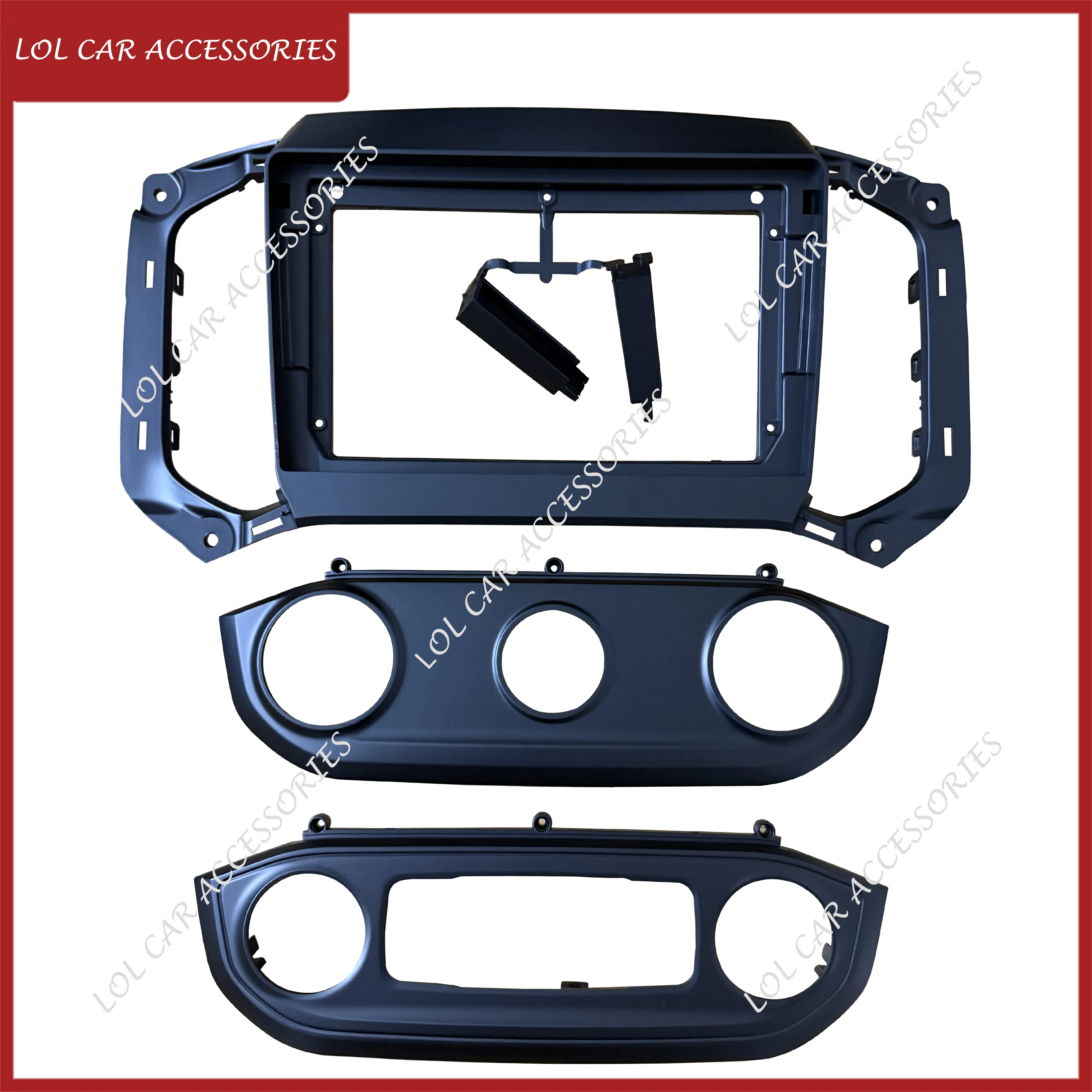 For CHEVROLET S10 Colorado Trailblazer ISUZU D-MAX MU-XS Car Stereo Radio Android MP5 Player Fascia Panel Frame 2 Din Dash Cover