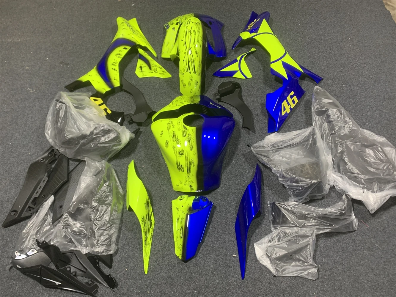 Motorcycle Fairing Kit fits YZF-R1 2015 2016 2017 2018 2019 YZF1000 15 16 17 18 19 year body fairing Yellow Blue motorcycle