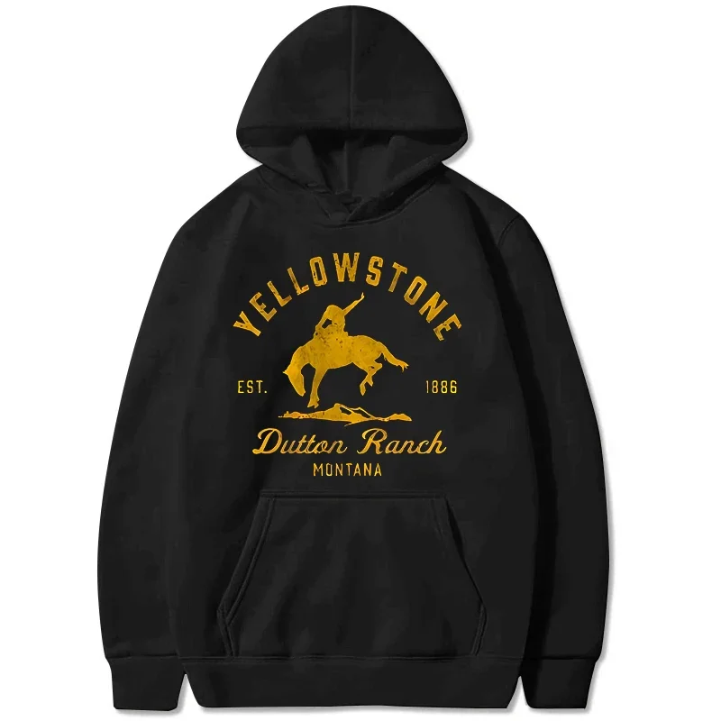 Hot New Yellowstone Dutton Printed Pullover Fashion Women Men Hoodies Long Sleeve Casual Harajuku Hooded Sweatshirt