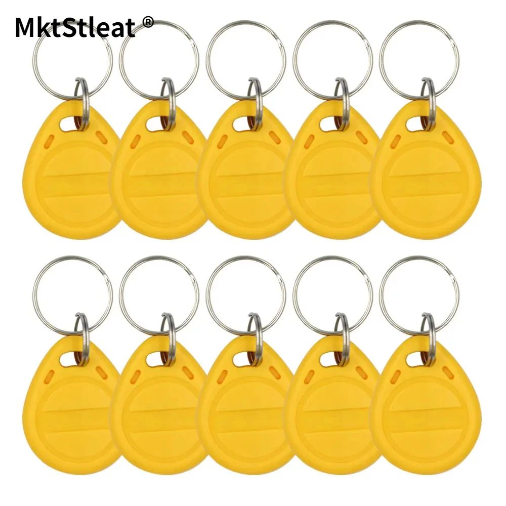 30 pcs 125khz RFID Card Tags Key Fob Read-only Keychain Tag Door Entry Access Control Chain Token Keyfob Surface Numeric