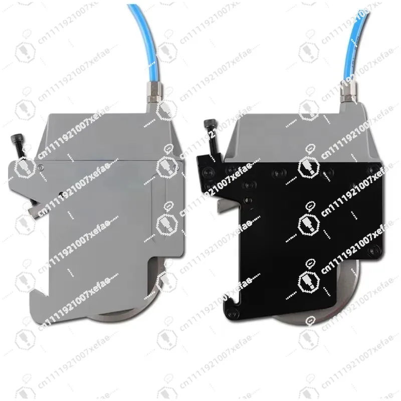 Direct pneumatic tool holder with non-woven film meltblown cloth slitting blade