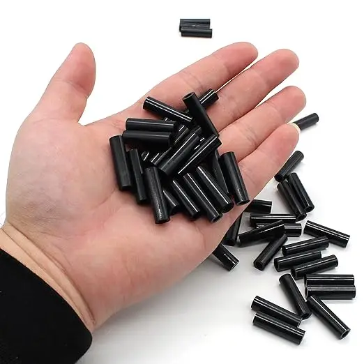 Leijiu 50~100pcs M3 M4 M5 M6 Black Abs Non-threaded Hollowed Nylon Spacer Round Standoff Washer Through-hole Insulation Spacer