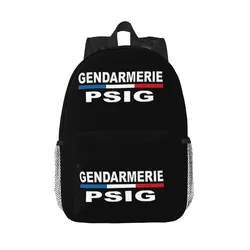 Psig Gendarmerie Patch Backpacks Teenager Bookbag Fashion Students School Bags Travel Rucksack Shoulder Bag Large Capacity