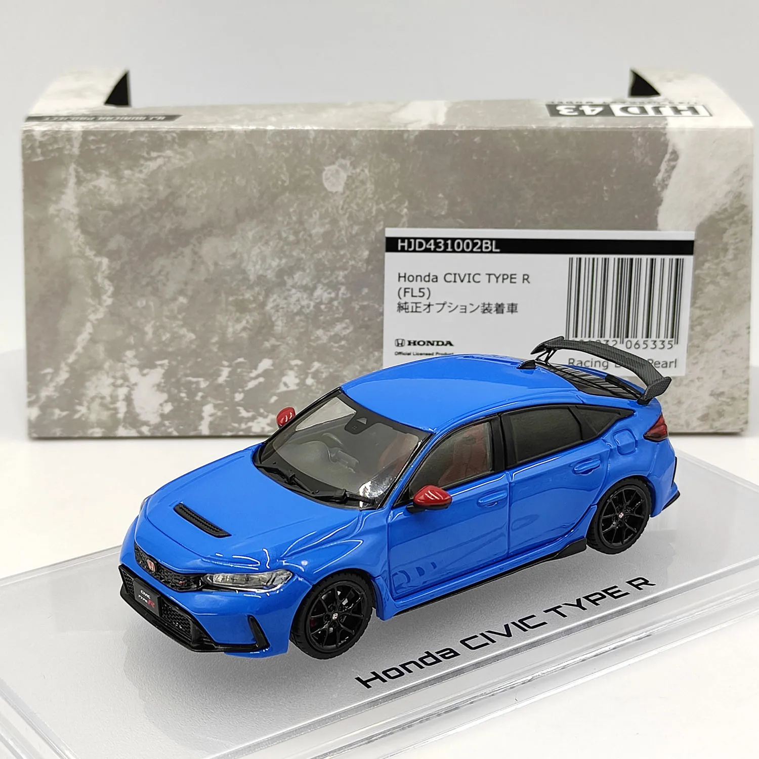 

Diecast 1:43 Scale HJ IG Hobby Japan Honda CIVIC TYPE R FL5 Alloy Car Model Collectible Toy Gift Souvenir Display Ornament