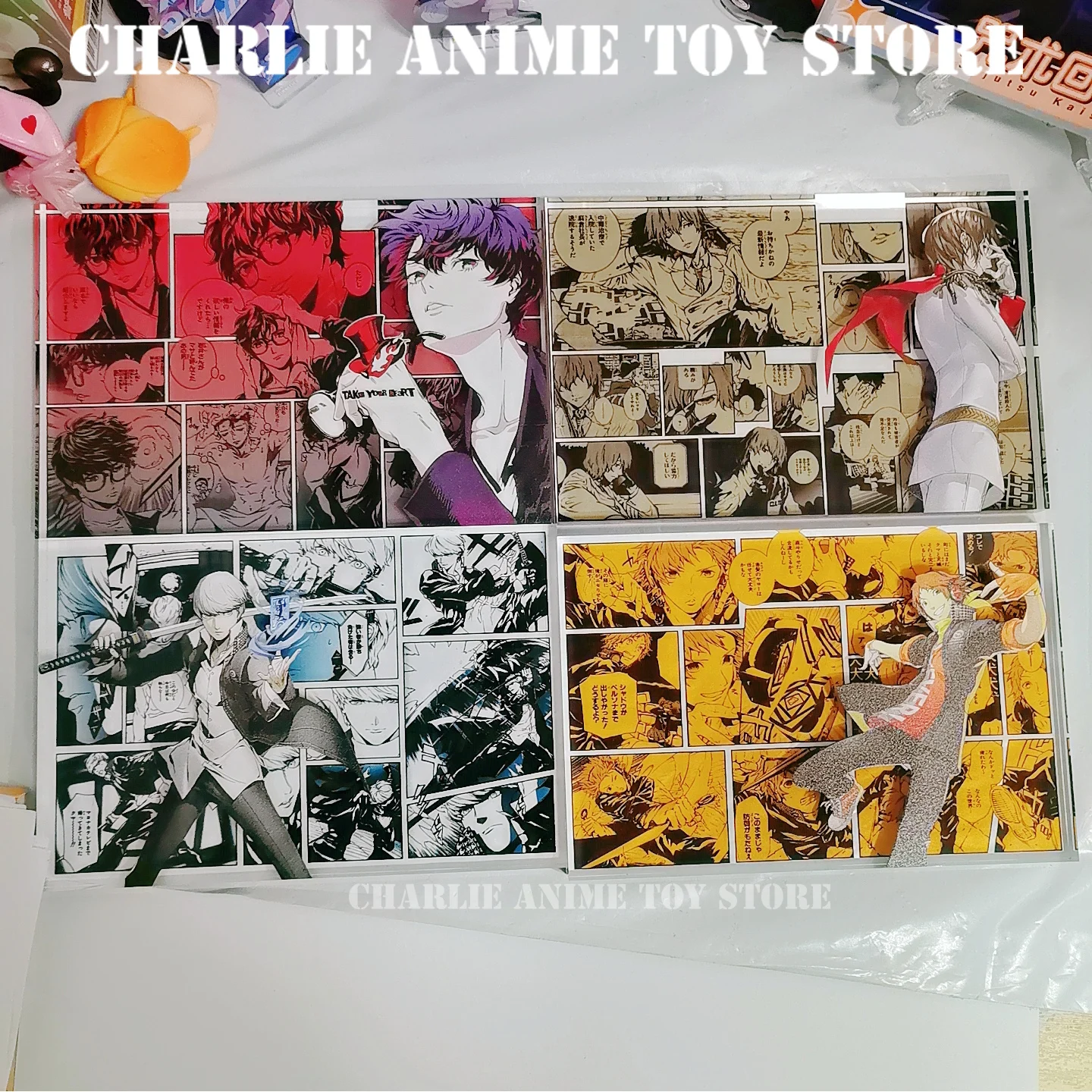 

Классическая японская аниме-фигурка, прозрачная акриловая подставка, кирпич, мультфильм Amamiya Ren Akechi Goro Yusuke Kitagawa, коллекция фанатов