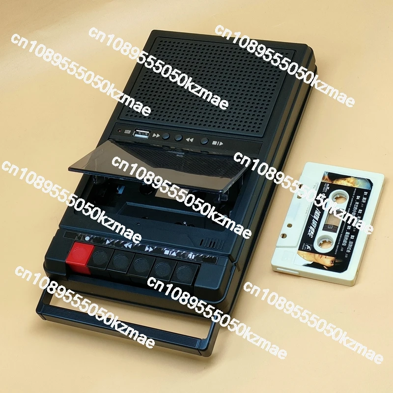 

Retro Stereo Cassette Player Walkman Cassette Tape Music Audio Auto Reverse With Recorder External Speaker USB Playback