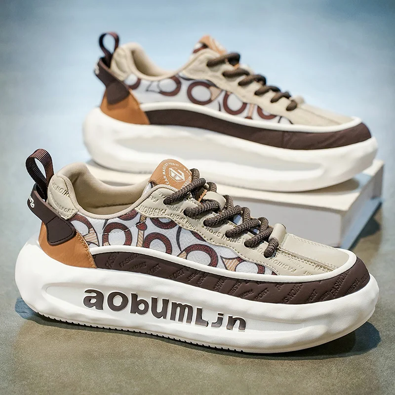 

Мужская обувь в дизайнерском стиле, осень 2021, модные удобные мужские кроссовки на толстой платформе, повседневная обувь, спортивные кроссовки Tenis