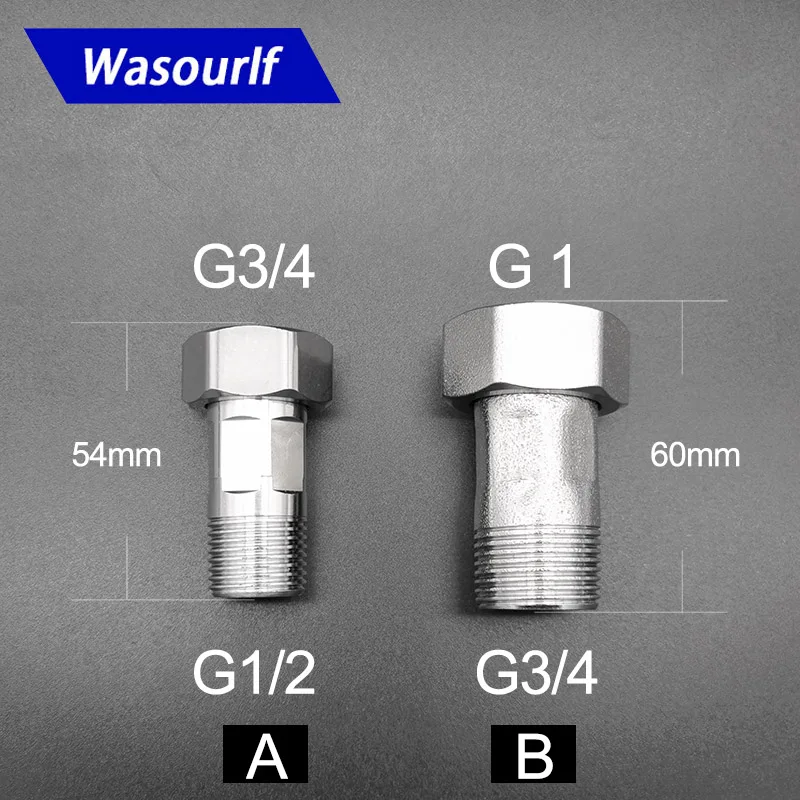 

WASOURLF G1/2 G3/4 1 дюймовый переходник для разделения труб, соединение из нержавеющей стали, редукционная втулка, жидкостный распределительный клапан для счетчика воды