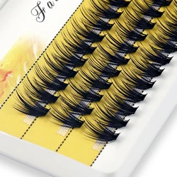 Extensiones de pestañas de visón 20D/30D, 1 caja/60 paquetes, extensiones de pestañas naturales 3D, Rusia, grupo de pestañas individuales, herramientas de maquillaje, cilios