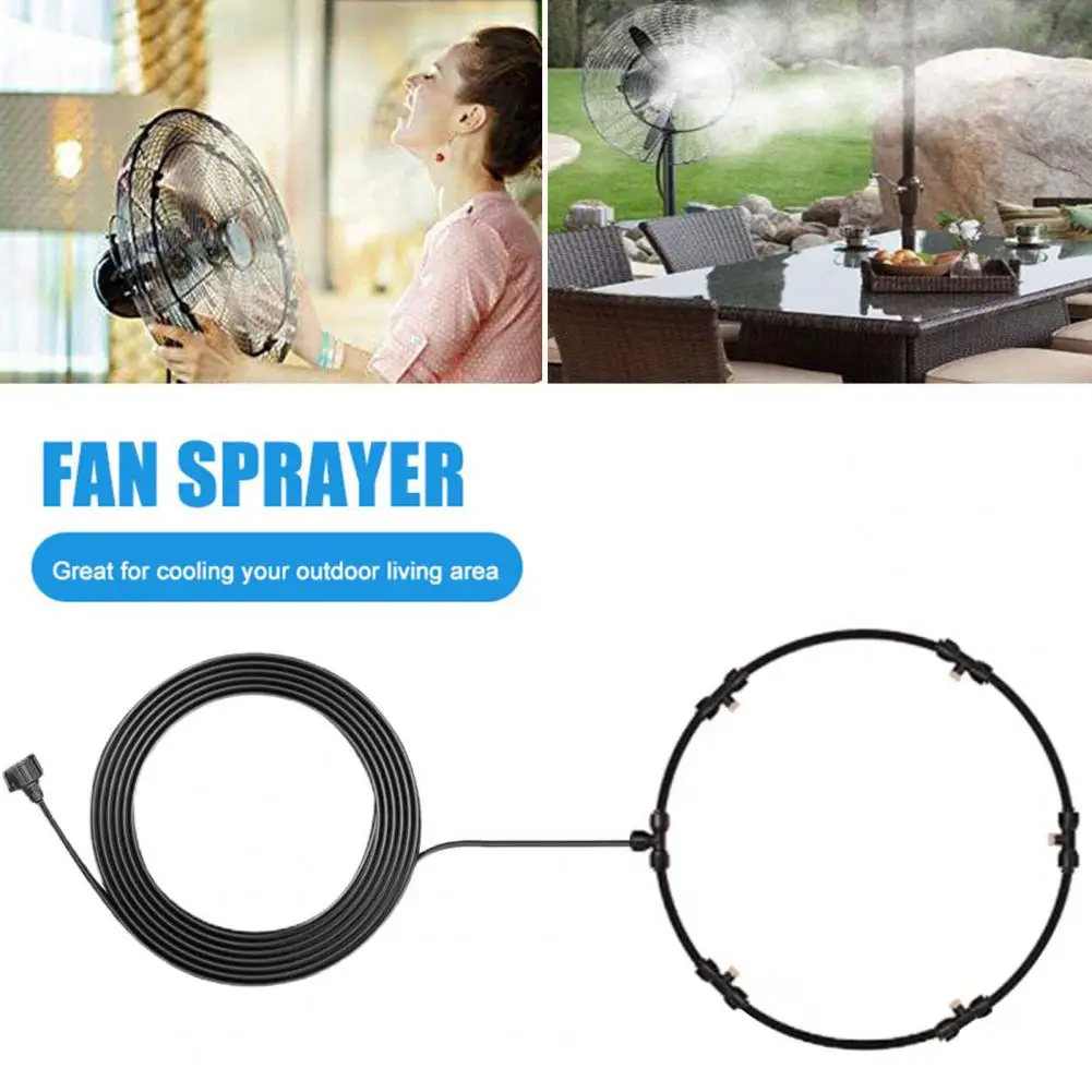 

Насадка для тумана, герметичный комплект вентилятора для наружного тумана с простой установкой, аксессуары для патио и сада, насадки для освежающего спрея