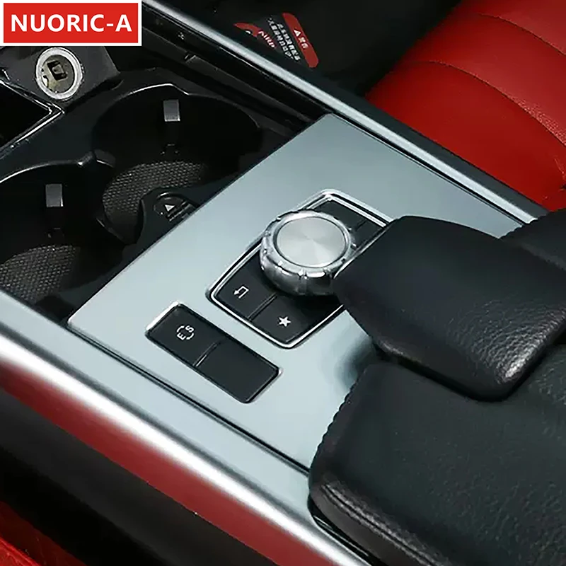 

Car Center Console Multimedia Panel Decoration Cover Trim For Mercedes Benz E Class W212 2014-2015 LHD Stainless Steel Sticker