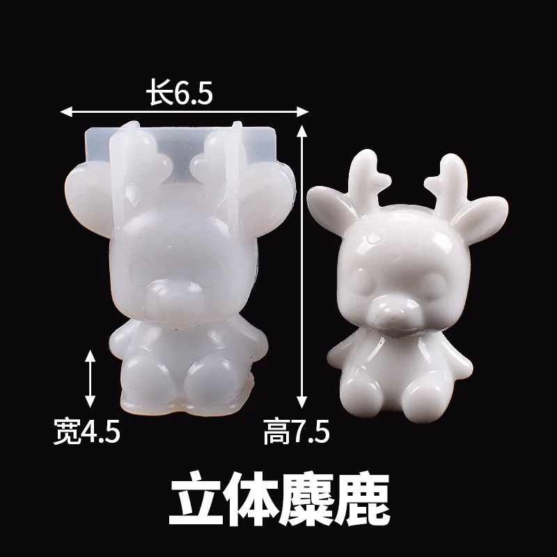 3D Elk Silicone Mol…
