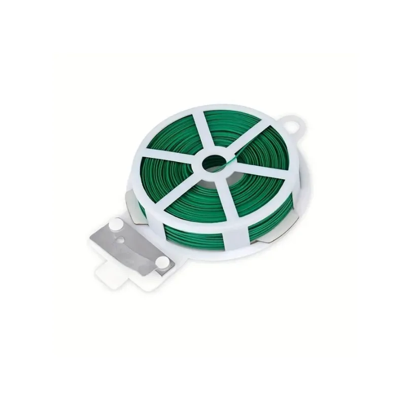 1pc Reusable Plastic Garden Plant Tie Reel - Multi-use Durable Tree Tie Cable With Cutter For Home & Garden