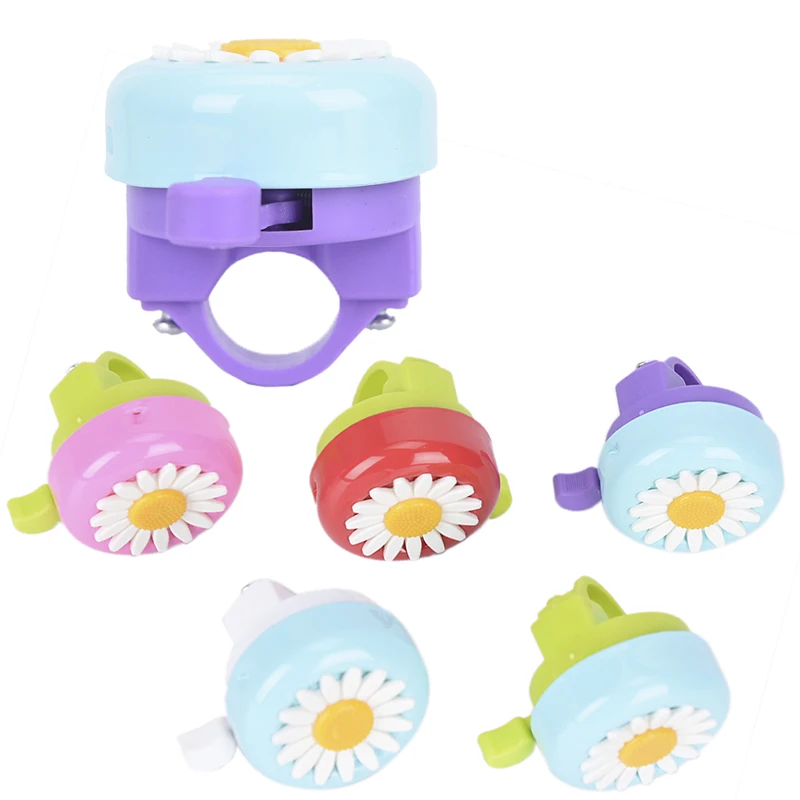 Kids Bicycle Bell Horn Bike Flower Children Ring Alarm For Handlebar Multi-color