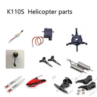 Wltoys XK K110S RC Helicopter Parts Accessories Blade Gear Metal Conversion Tail Motor Rotor Head Canopy ESC Board Servo