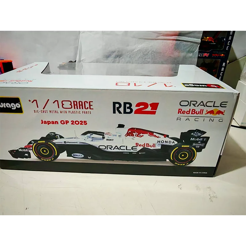 New In Stock Bburago 1:18 Red Bull Rb21 Bahrain -Japan #1