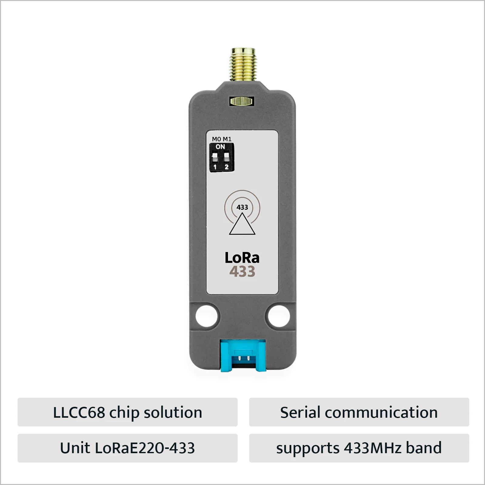 M5Stack Unit LoRa resmi 433MHz dengan antena E220