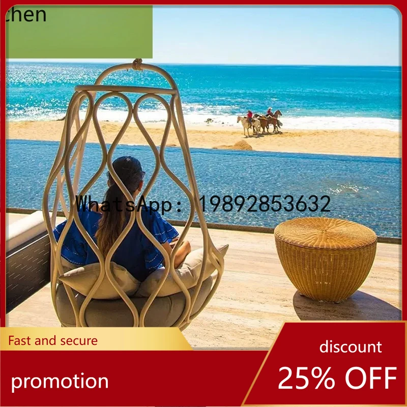 

YFY Balcony Courtyard Garden Homestay Hotel Creative Hanging Chair Outdoor Simple Rocking Chair Hanging Basket Leisure Furniture